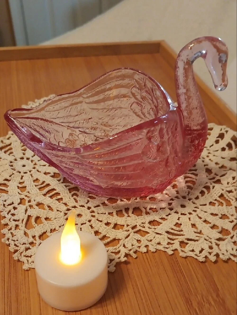 Fenton swan bowl